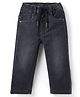 Ruff Twill Full Length Washed Denim Jeans - Black
