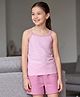 Pine Kids Cotton Knit Sleeveless Striped Top & Shorts Set - Pink