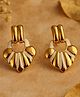 Jewelz Gold-Tone Floral Stud Earrings with Ivory Accents (  Stainless Steel )
