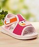 boyz n galz Frog Applique Detailed Velcro Closure Musical Sandals - Pink