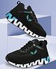 BERSACHE Colour Blocked Lace Up Shoes - Black