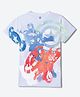 Wear Your Mind Knit Marvel Featuring Half Sleeves Captain America Printed Tee - White