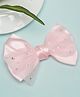 Stol'n Star Embellished Bow Applique Detailed Alligator Hair Clip - Pink
