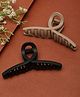 Stol'n Set of 2 Solid Claw Clips - Black & Grey