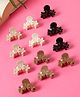 Stol'n Set Of 5 Floral Designed Hair Claw Clips - Multi Colour