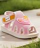 boyz n galz Heart Applique Detailed Velcro Closure Musical Sandals - Pink