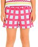 PILOLO Cotton Knit Checked Shorts - Pink & Blue