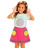 PILOLO Cotton Knit Floral Applique Detailed Skirt - Pink