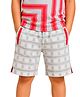 PILOLO Cotton Knit Checked Shorts - Grey