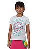 PILOLO Cotton Knit Half Sleeves Good Vibes Text Printed Tee - Green