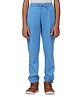 PILOLO Cotton Knit Solid Joggers - Blue