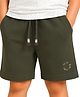 PILOLO Cotton Knit Solid Shorts - Green