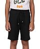 PILOLO Cotton Knit Solid Shorts - Black