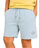 PILOLO Cotton Knit Solid Shorts - Blue