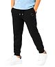 PILOLO Cotton Knit Solid Joggers - Black