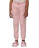 PILOLO Cotton Knit Solid Joggers - Pink