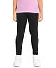 PILOLO Cotton Knit Solid Leggings - Black
