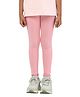 PILOLO Cotton Knit Solid Leggings - Pink