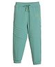PILOLO Cotton Knit Solid Joggers - Green