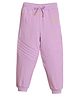 PILOLO Cotton Knit Solid Joggers - Lavender