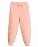 PILOLO Cotton Knit Solid Joggers - Orange