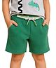 PILOLO Cotton Knit Solid Shorts - Green