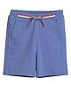 PILOLO Cotton Knit Solid Shorts - Blue