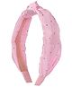 Aye Candy Rhinestone Embellished Hair Band - Pink