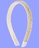 Aye Candy Beads Embellished Hair Band - White