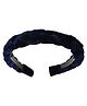 Aye Candy Braid Detailed Hair Band - Navy Blue