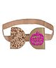 Aye Candy Glitter Embellished Mommys Little Pumpkin Text Foil Printed Bow Applique Detailed Headband - Gold