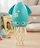 Bump & Go Crawling Octopus Rechargeable Musical Toy with Fishing Rod Toy For 18 months+ Fun Moving Toy With Sound & Lights Hand-Eye Coordination Gifting Toy BIS Certified - Turquoise