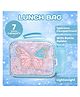 Elecart Sparkle Butterfly Insulated Kids Lunch Bag Lightweight Reusable With Cute Butterfly Design, Durable & Spacious - Pink & Blue