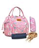 Motherly Nano Diaper Bag Small Diaper Bag for Mothers for Travel Combo Set with Accessories | Baby Bag for Mother Travel | Diaper Bag for Baby (Unicorn Pink)
