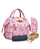 Motherly Nano Diaper Bag Small Diaper Bag for Mothers for Travel Combo Set with Accessories | Baby Bag for Mother Travel | Diaper Bag for Baby (Unicorn Diamond Pink)