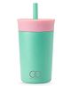 ONE AND ONLY Stainless Steel Kids Sipper Tumbler with Straw Lid, BPA-Free, Leakproof Water Bottle for Kids, 350 ml  Teal Blue