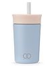 ONE AND ONLY Stainless Steel Kids Sipper Tumbler with Straw Lid | BPA-Free | Leakproof | 350ml | Sky Blue