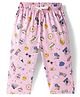 CUCUMBER Sinker Knit Ice Cream & Floral Printed Capri - Light Pink