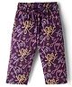 CUCUMBER Sinker Knit Text Printed Capri - Wine