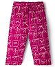 CUCUMBER Sinker Knit Bow Printed Capri - Red