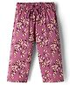 CUCUMBER Sinker Knit Butterfly Printed Capri - Rose Gold