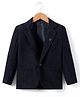 Rikidoos Cotton Woven Full Sleeves Solid Colour Party Blazer - Black