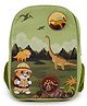 Filli&Me Height 16.1 Inches Filli Meets Dinosaurs School Bag - Green