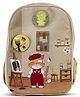 Filli&Me Height 16.1 Inches Filli Paints a Picture School Bag - Cream