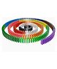 Wudly Wooden Domino Blocks Set for Kids  Colorful Domino Chain Reaction Game