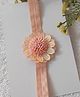 Krisha's KALACAREE Floral Applique Detailed Headband - Peach