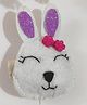 Krisha's KALACAREE Bunny Applique Detailed Alligator Hair Clip - White