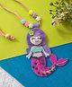 Krisha's KALACAREE Unicorn Pendant & Beads Detailed Necklace -  Pink