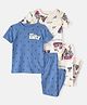 Carter's Cotton Knit Half Sleeves T-Shirts & Lounge Pants Set with Nautical Theme Print Pack of 2 (Color May Vary)