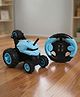 Warrior Stunt RC Car - Sky Blue| 360° & 180° Tumbling| Easy Control Stunts| Dual Motor| Type-C Fast Charging| LED Lights|2.4GHz Remote Control| All-Terrain Vehicle| BIS Certified| 4+ Years